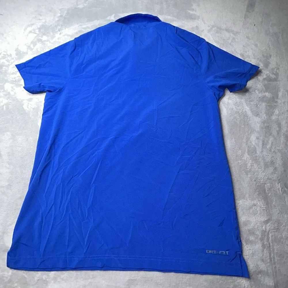 TEAM PLAYER ISSUED Men's L Jordan Jumpman Florida Gators Golf Polo Shirt Blue
